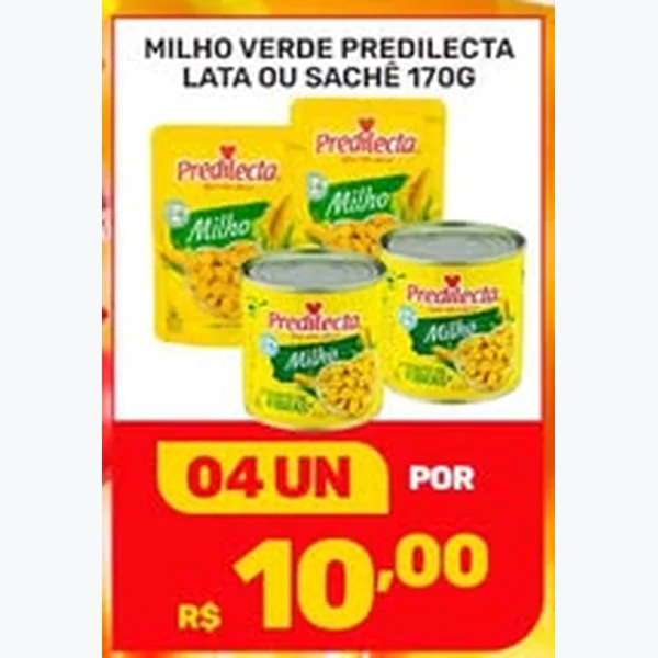 Recorte do encarte de Milho Verde Predilecta 170 g