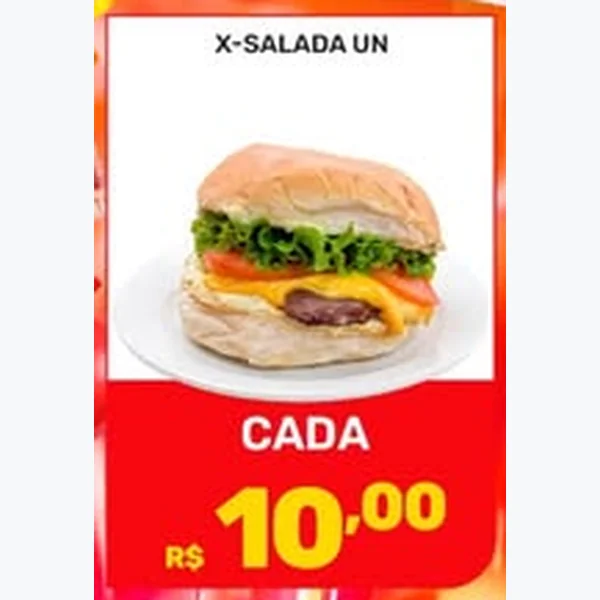 Recorte do encarte de X-salada
