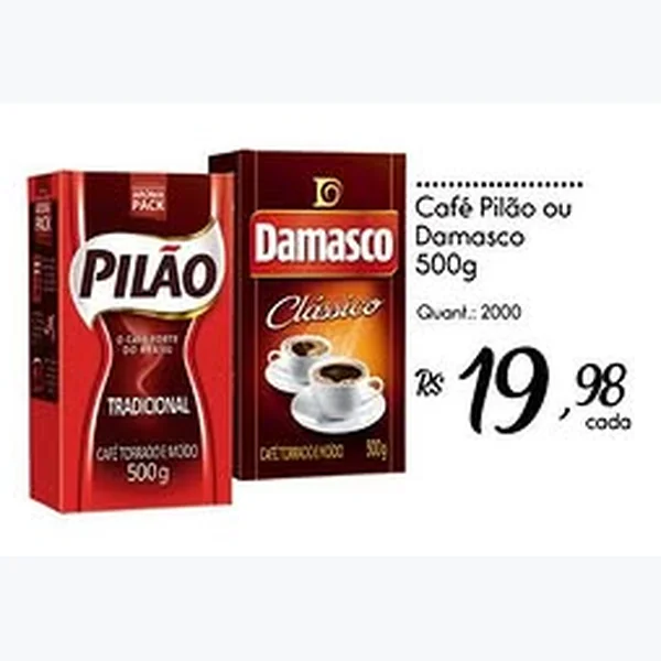 Recorte do encarte de Café Damasco