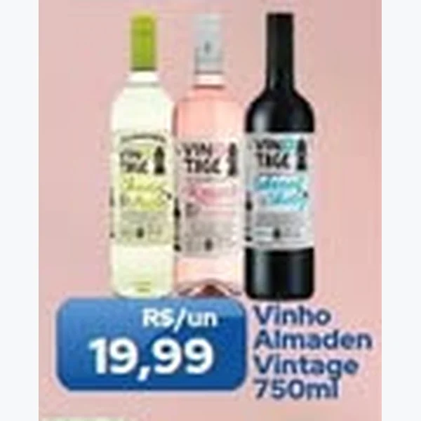 Recorte do encarte de Vinho Almaden 750 ml