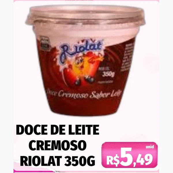 Doce de Leite Cremoso Riolat 350 g