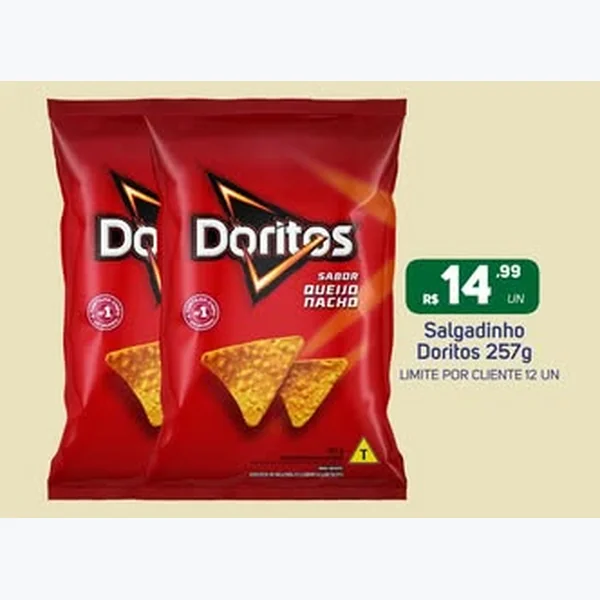 Salgadinho Queijo Nacho Doritos 257 g