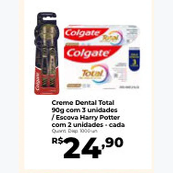 Recorte do encarte de Escova Dental COLGATE