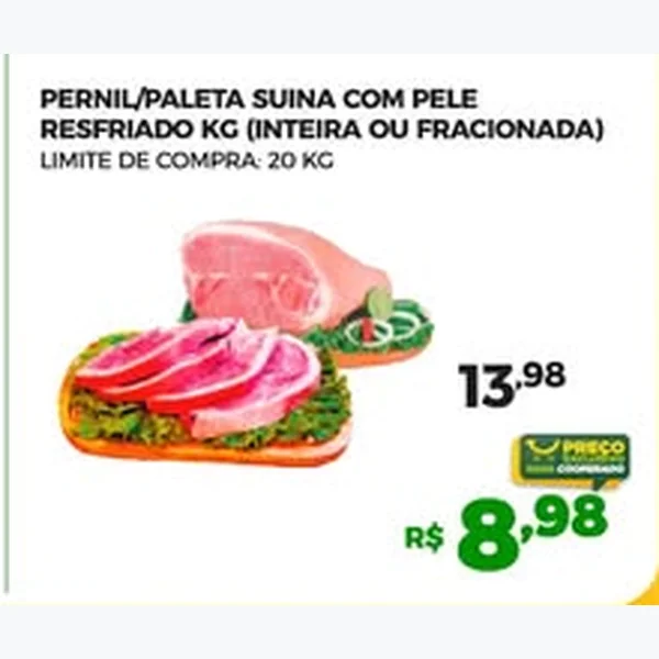 Pernil Suíno com Pele Resfriado