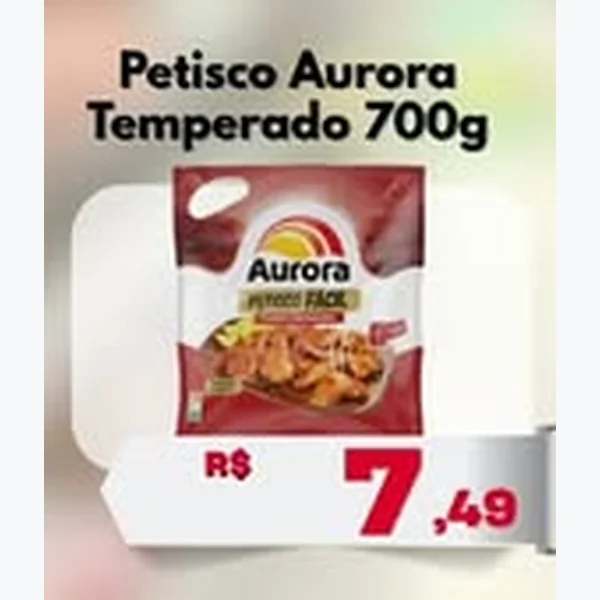 Recorte do encarte de Petisco Temperado Aurora