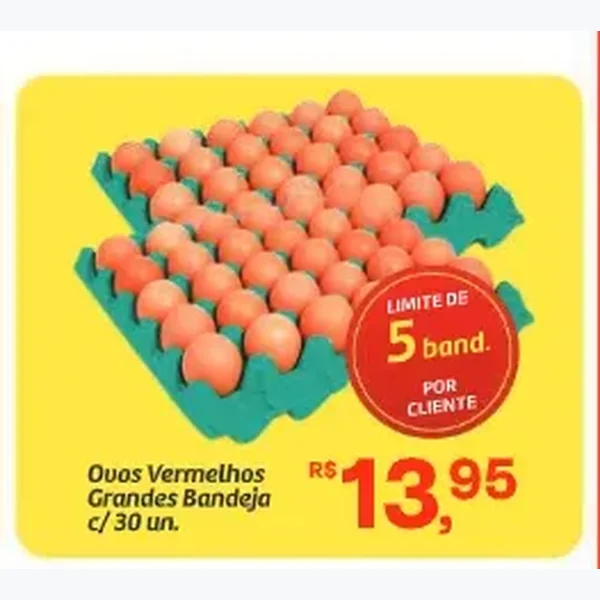 Ovos Vermelhos 30 un
