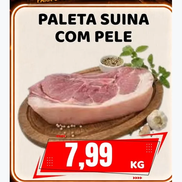 Paleta Suína com Pele