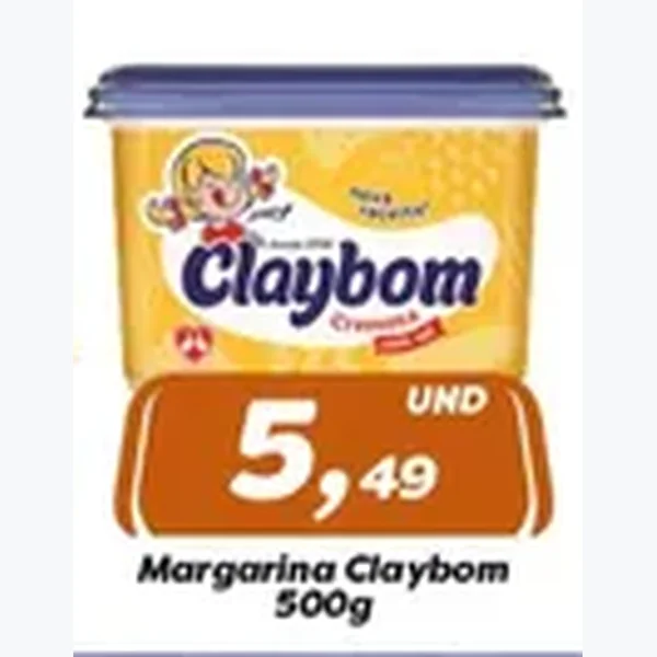 Recorte do encarte de Margarina Claybom 500 g