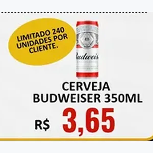 Cerveja Budweiser 350 ml