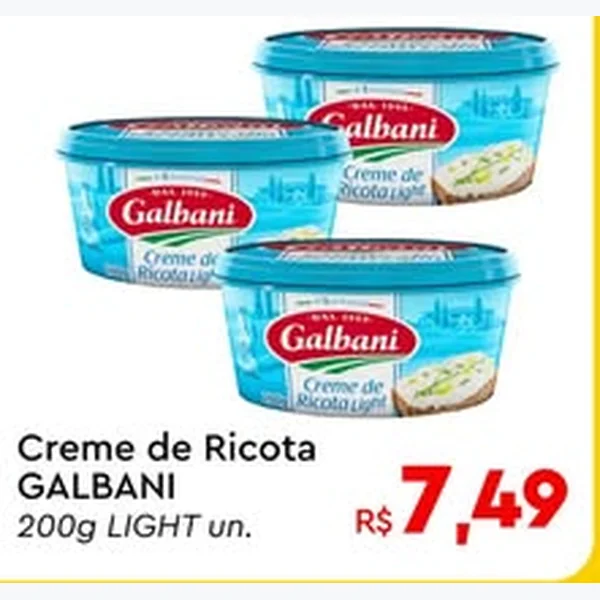Creme de Ricota Light Galbani 200 g