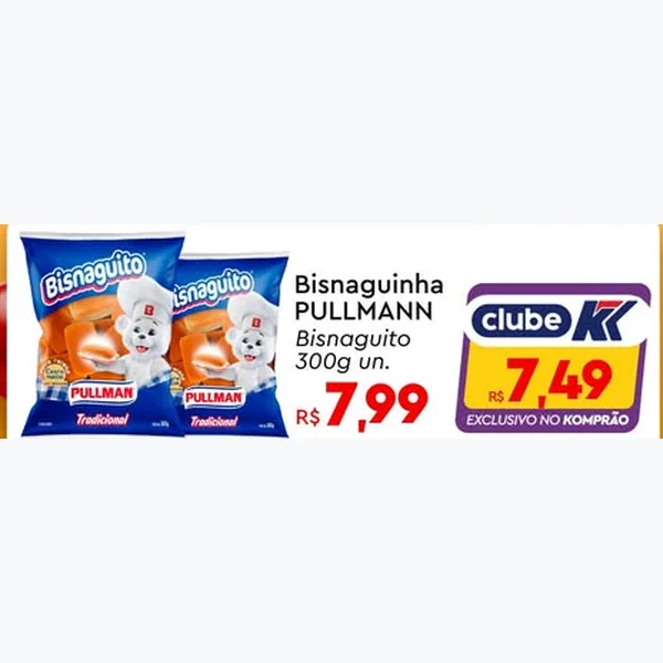 Bisnaguinha PULLMAN 300 g