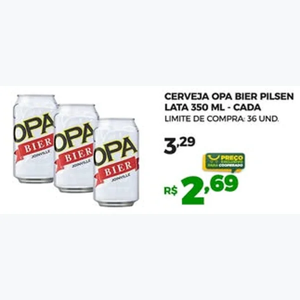 Cerveja Pilsen Opa Bier 350 ml