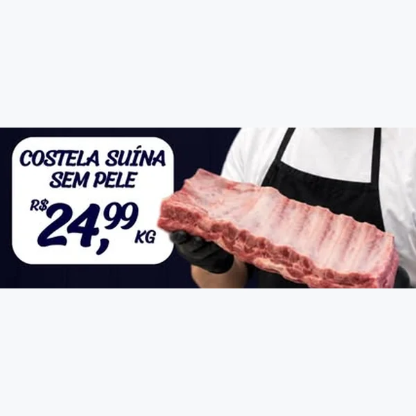 Costela Suína sem Pele