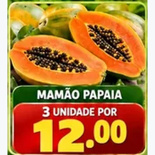 Recorte do encarte de Mamão Papaia