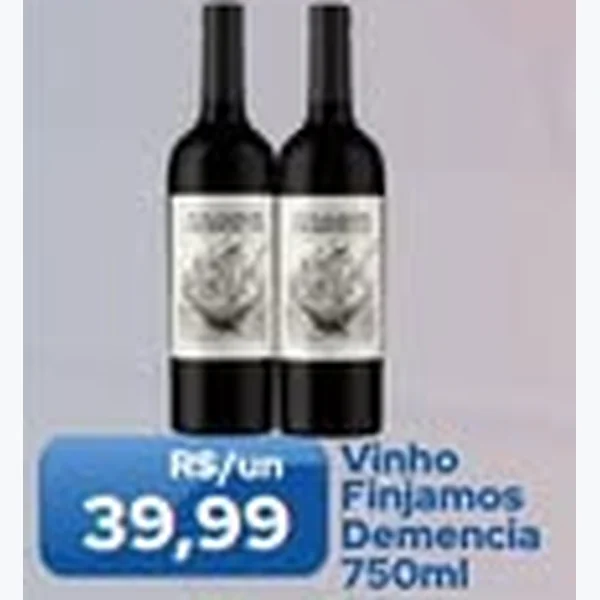 Recorte do encarte de Vinho Finjamos Demencia 750 ml