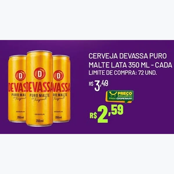 Cerveja Puro Malte Devassa 350 ml