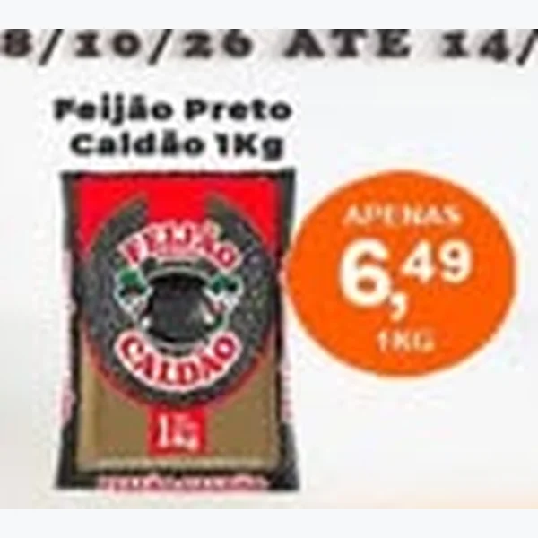 Recorte do encarte de Feijão Preto Caldão