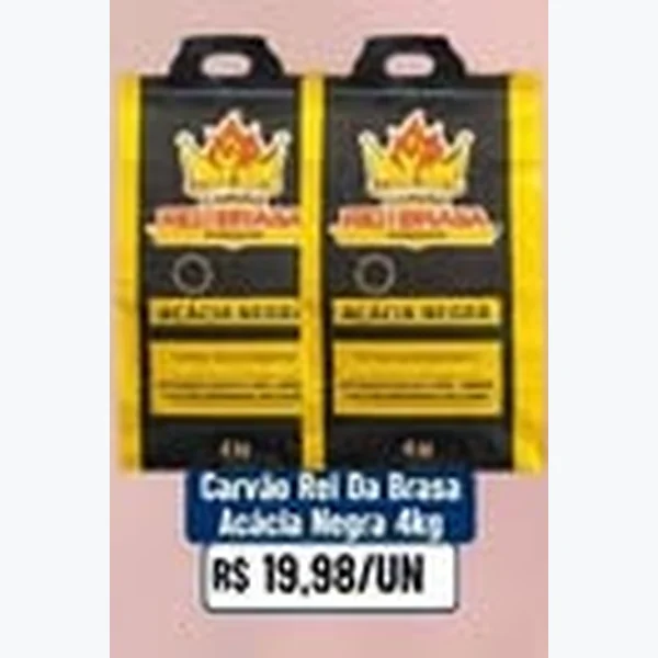 Recorte do encarte de Carvão Rei Da Brasa 4 kg