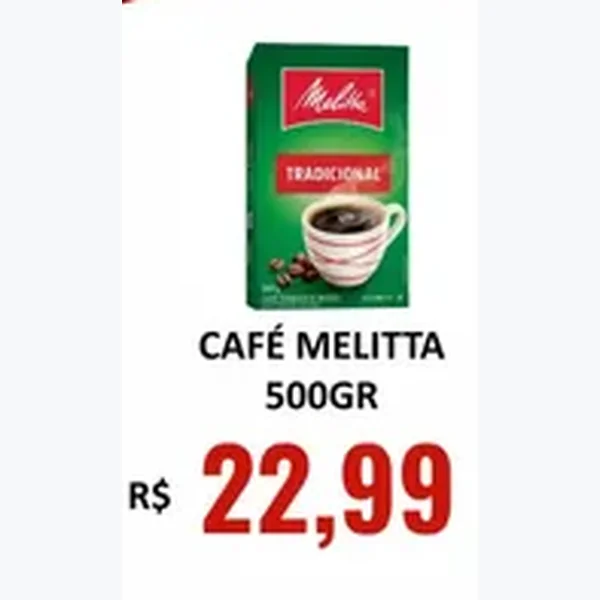 Recorte do encarte de Café Tradicional Melitta 500 g