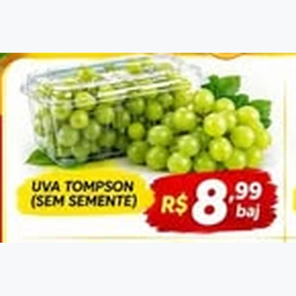 Uva Tompson sem Semente