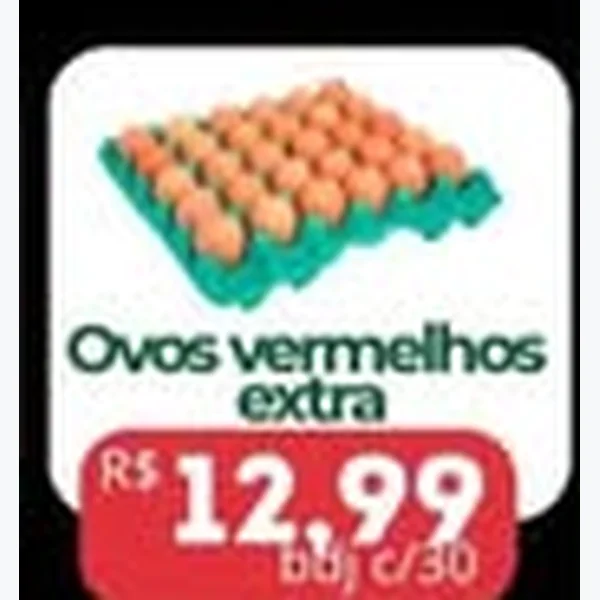 Ovos Vermelhos Extra 30 un