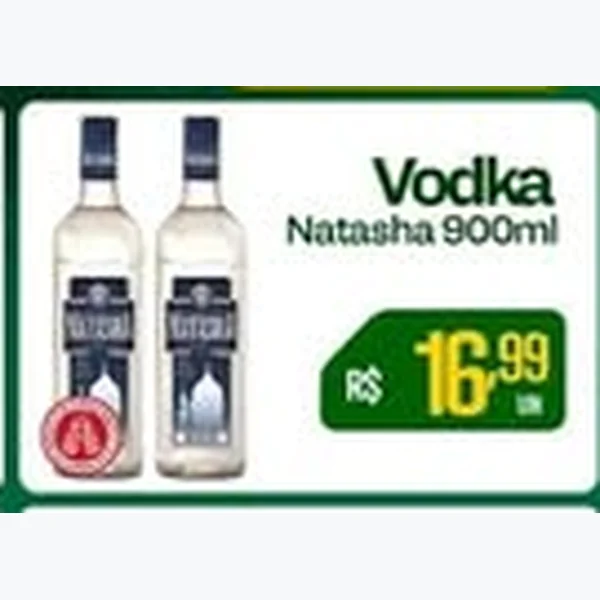 Recorte do encarte de Vodka Natasha 900 ml