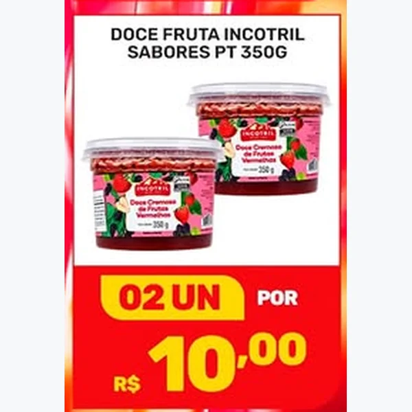 Recorte do encarte de Doce de Frutas Incotril 350 g
