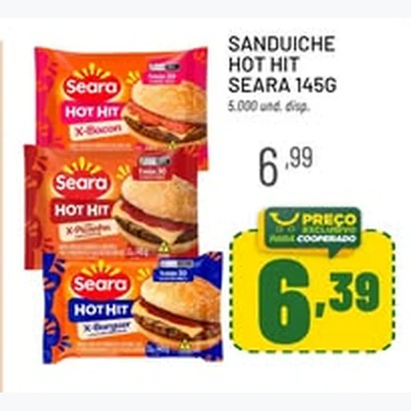 Sanduíche Hot Hit Seara 145 g