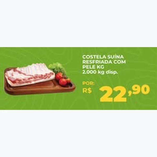Costela Suína Resfriada com Pele