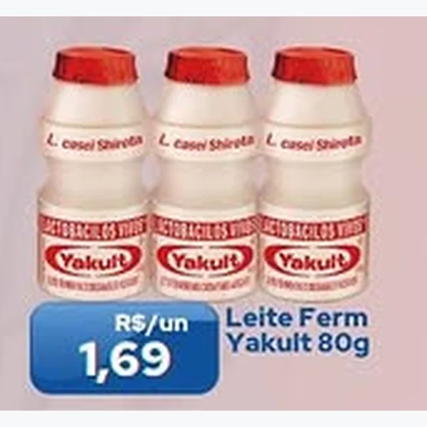 Recorte do encarte de Leite Ferm Yakult 80 g