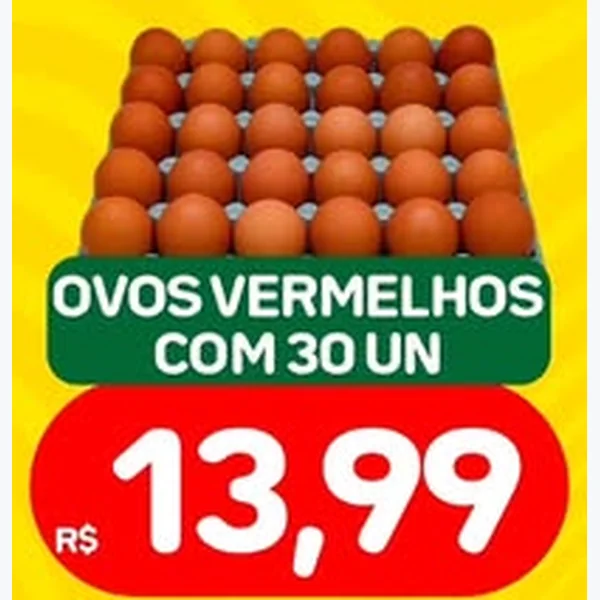 Ovos Vermelhos 30 un