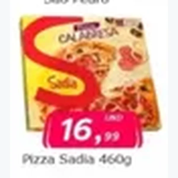 Recorte do encarte de Pizza Sadia 460 g