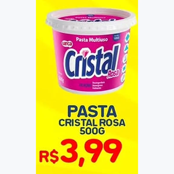 Recorte do encarte de Pasta Multiuso Cristal 500 g