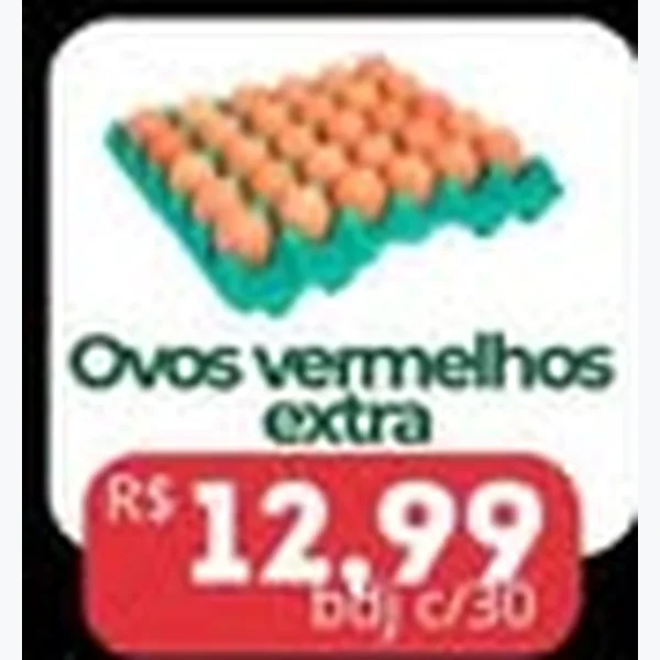 Ovos Vermelhos Extra 30 un
