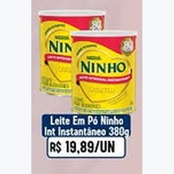 Recorte do encarte de Leite em Pó Ninho 380 g