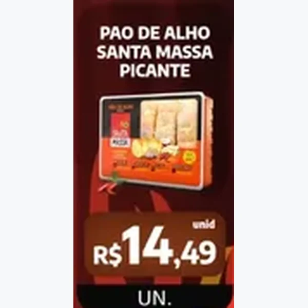 Pão de Alho Picante Santa Massa