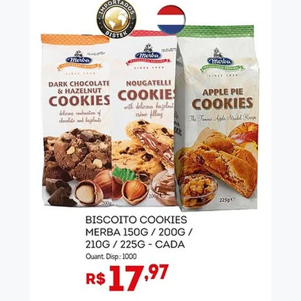 Biscoito Cookies Merba