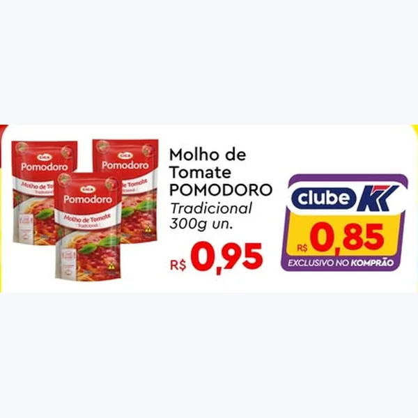 Molho de Tomate Tradicional Pomodoro 300 g