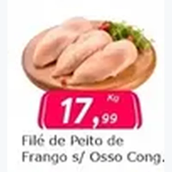 Recorte do encarte de Filé de Peito de Frango S/ Osso