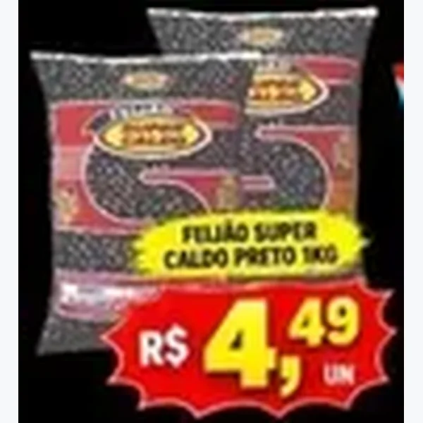 Feijão Super Caldo Preto 1 kg