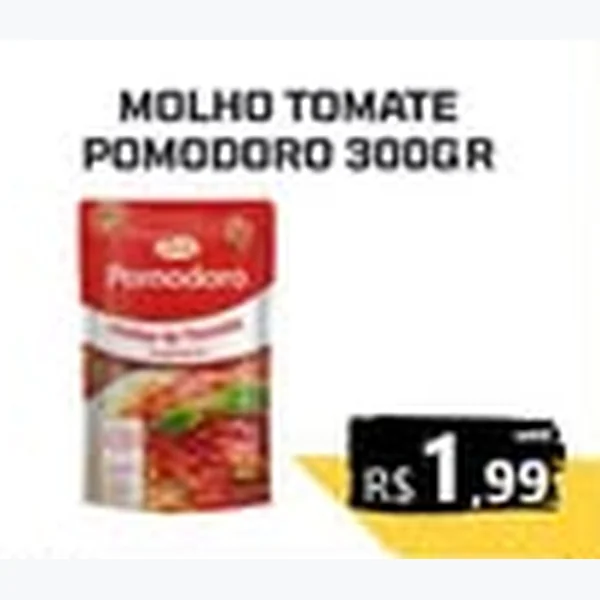 Recorte do encarte de Molho de Tomate Pomodoro 300 g