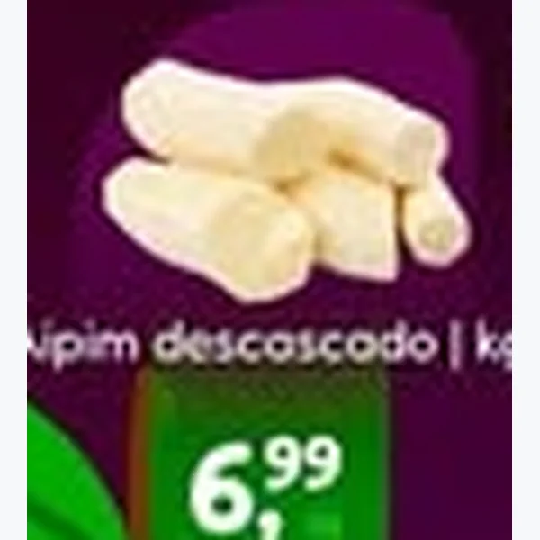 Aipim Descascado