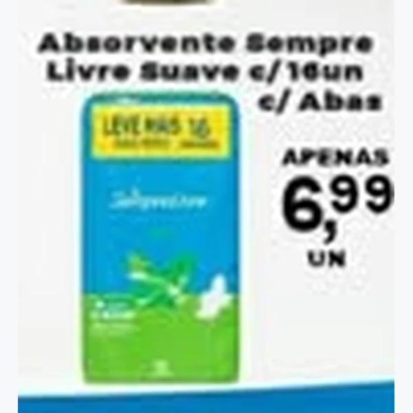 Absorvente Sempre Livre 16 un
