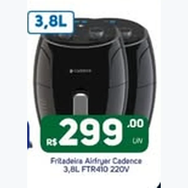 Recorte do encarte de Fritadeira Airfryer 3,8l Ftr410 220v Cadence
