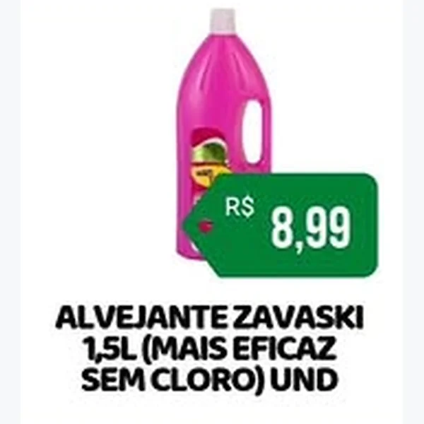 Alvejante sem Cloro Zavaski 1,5 L