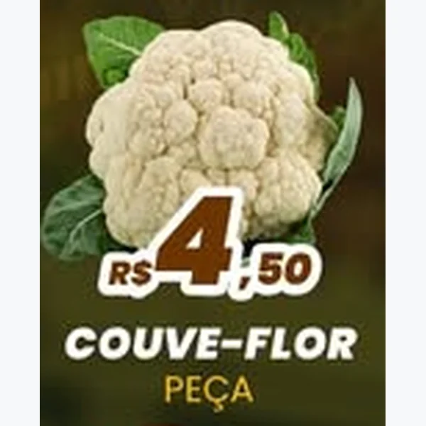 Recorte do encarte de Couve-flor
