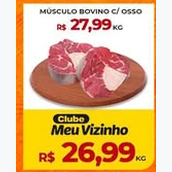 Recorte do encarte de Músculo Bovino C/ Osso