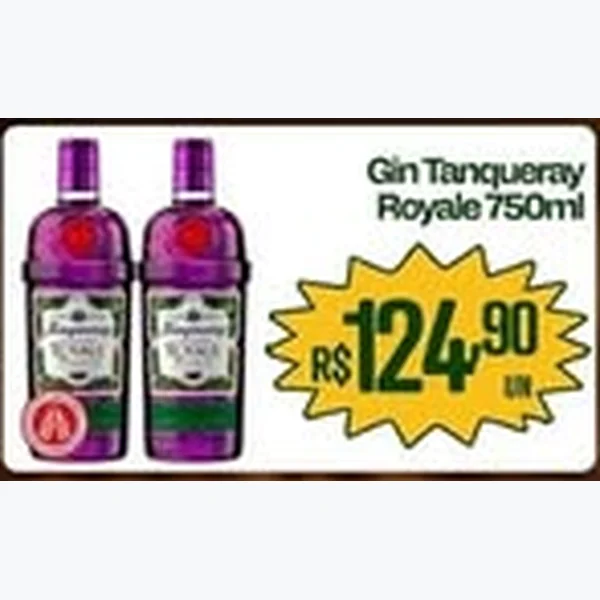 Recorte do encarte de Gin Royale Tanqueray 750 ml