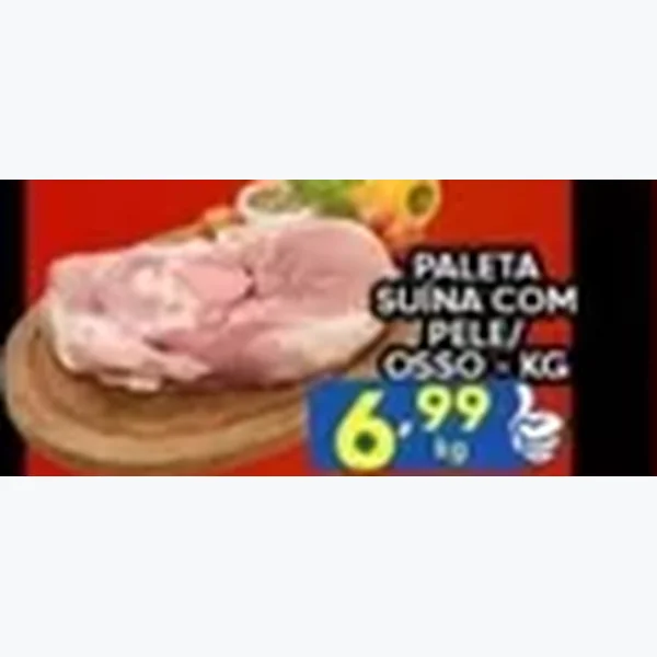 Recorte do encarte de Paleta Suína com Pele com Osso