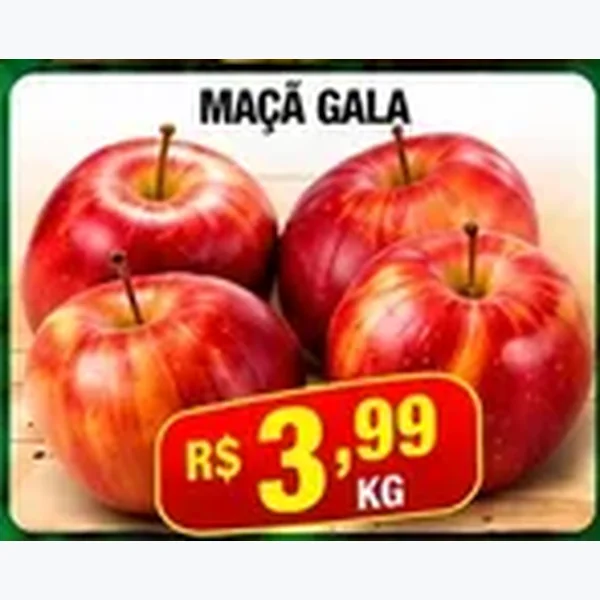 Recorte do encarte de Maçã Gala